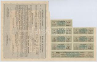 Budapest 1925. "Magyar Királyság 5%-kal kamatozó járadékkölcsön" államadóssági kötvénye 12...