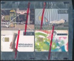 1992 4 db különböző telefonkártya, bontatlan csomagolásban (MALÉV, Vandalizmus, Népszabadság, Europa Telecom)