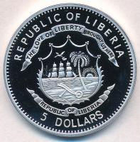 Libéria 2011. 5$ Cu "Nagy Hadvezérek - Helmuth von Moltke" multicolor, tanúsítvánnyal T:PP...