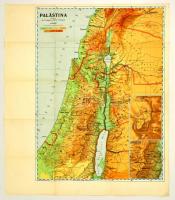 cca 1940 Palesztína térképe Haack und Pfarrer. / Map of Palestine 72x52 cm