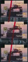 1991 3 db Balaton komp telefonkártya, bontatlan csomagolásban