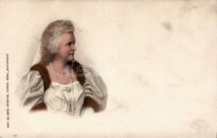 Queen Elisabeth of Romania Litho