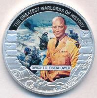 Libéria 2011. 5$ Cu "Nagy Hadvezérek - Dwight D. Eisenhower" multicolor, tanúsítvánnyal T:PP  Liberia 2011. 5 Dollars Cu "The Greatest Warlords of History - Dwight D. Eisenhower" multicolor, with certificate C:PP
