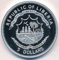Libéria 2009. 5$ Cu "Nagy Hadvezérek - Árpád fejedelem" multicolor, tanúsítvánnyal T:PP 
...