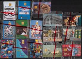 1992-1997 15 különböző telefonkártya, bontatlan csomagolásban (horoszkóp, Europa Telecom, Coca Cola, stb.)