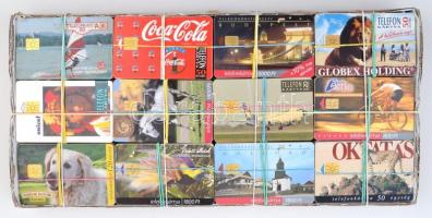 Magyar telefonkártya gyűjtemény, 243 különböző telefonkártya + 1 db használatlan katalógus (1991-1999)