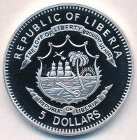Libéria 2011. 5$ Cu "Nagy Hadvezérek - Móse Daján" multicolor, tanúsítvánnyal T:PP 
Liber...