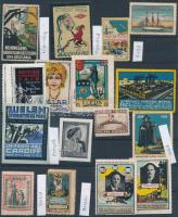 Érdekes külföldi levélzáró tétel, 35 db