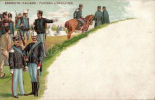 Italian soldiers Litho