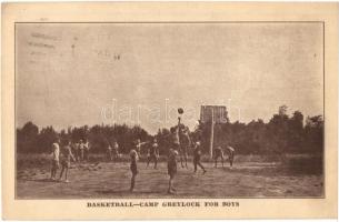 Amerikai kosárlabda tábor fiúknak, földes pályán / Basketball Camp Greylock for Boys