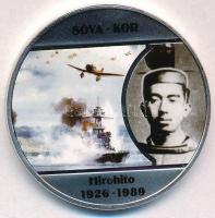 DN A legnagyobb uralkodó dinasztiák - Sóva-kor / Hirohito 1926-1989 ezüstözött Cu emlékérem tanúsítvánnyal (40mm) T:PP