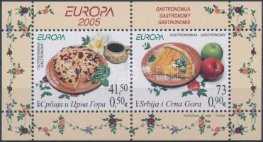 Europa CEPT: Gasztronómia blokk, Europe CEPT: Gastronomy block