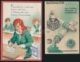 cca 1910-1930 4 db reklám nyomtatvány, benne litho is malátakávé, kiállítás