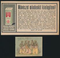 cca 1910-1930 4 db reklám nyomtatvány, benne litho is malátakávé, kiállítás