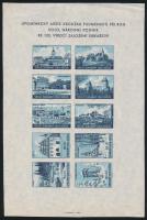 Városok, 2 ív vágatlan cseh gyufacímke