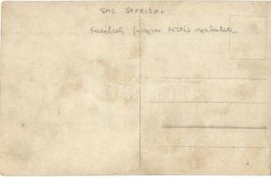 SMS Streiter az Osztrák-Magyar Monarchia Huszár-osztályú rombolója (Zerstörer), matrózok fedélzeti f...