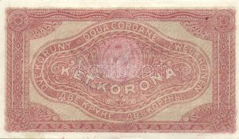 1920. 2K két megszállási bélyeggel, hamis román ellenbélyegzővel T:I-
