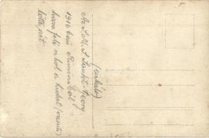 1916 SMS Sankt Georg, a K.u.K. haditengerészet páncélos cirkálója hazafelé Riminiből a vasúti híd sz...