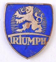 DN "Triumph" zománcozott fém motoros jelvény (22x25mm) T:2