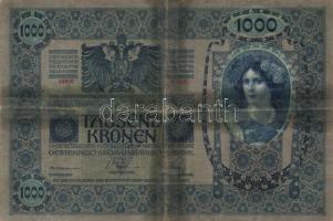 1902. 1000K piros "Magyarország" körbélyegzővel T:IV + 1919. 20K T:IV + 1920. 50K T:III