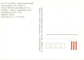 1996 Lajta monitor (SMS Leitha) helyreállításának emléklapja. Lajta Monitor Hajózási Alapítvány kiad...