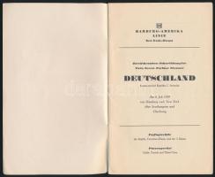 cca 1930 Hamburg Amerika line utasnévlista. / List of the passangers 36 p