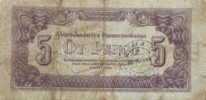 1944. 5P "V.H." "944.IV.19 Tábori posta" körbélyegzővel T:III