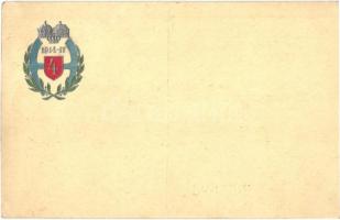 1914-17 4. ezred katonai lapja / WWI K.u.K. military Emb. postcard (EK)