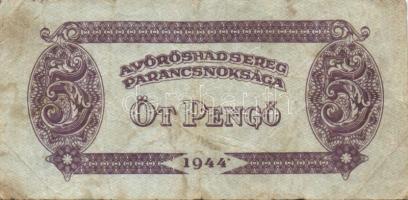 1944. 5P "V.H." "944.IV.19 Tábori posta" körbélyegzővel T:III