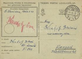1943 Muszkaföld. Második világháborús tábori posta, repülőgépek / WWII Hungarian Feldpost, aircrafts