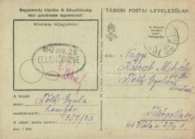 1942 Minden percben rád gondolok százszor valahol Oroszországból! Tábori Posta Levelezőlap / WWII Hu...
