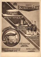 Herceg Esterházy Húsgyár reklámlapja. Kapuvár / Hungarian meat factory advertisement card