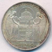 1939. 5P Ag "Horthy balra" T:1-,2 patina
Adamo P8.2