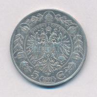 Ausztria 1907. 5K Ag "Ferenc József" T:2-
Austria 1907. 5 Corona Ag "Franz Joseph&qu...