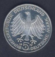 NSZK 1977. 5M Ag "Carl Friedrich Gauss" T:BU
