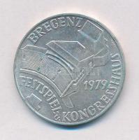 Ausztria 1979. 100Sch Ag "Bécsi Nemzetközi Központ" T:1-,2 Austria 1979. 100 Schilling Ag "Vienna International Center" C:AU,XF Krause KM#2944