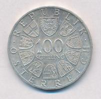 Ausztria 1979. 100Sch Ag "Bécsi Nemzetközi Központ" T:1-,2 Austria 1979. 100 Schilling Ag ...