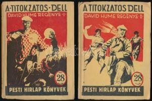 David Hume: A titokzatos Dell I-II. kötet. Fordította: Ifj Kertész Árpád. A boríték Burián László rajza. Pesti Hírlap Könyve 479-480. Bp.,1937, Légrády. Kiadói papírkötés.