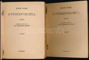 David Hume: A titokzatos Dell I-II. kötet. Fordította: Ifj Kertész Árpád. A boríték Burián László ra...