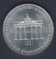 NSZK 1991. 10M Ag "Brandenburgi kapu" T:BU