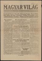 1956 A Magyar Világ c. újság induló száma a forradalom híreivel