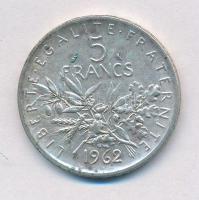 Franciaország 1962. 5Fr Ag T:2
France 1962. 5 Francs Ag C:XF
Krause KM#926