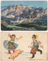 Érintetlen képeslap hagyaték: kb 180 db háború előtti képeslap sok magyar és történelmi magyar város...