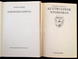 Vegyes könyvtétel, történelem témában, 2 db
Kenediné Szántó Lívia: Az etruszkok nyomában. Bp., 1977...