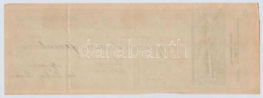 Nagymárton(?) 1899. 2K-s váltó 1500Ft-ról, tölgyfaleveles vízjellel, érvénytelenítve(?) T:III