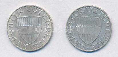 Ausztria 1958-1967. 10Sch Ag (2x) T:2,2-
Austria 1958-1967. 10 Schilling Ag (2x) C:XF,VF
