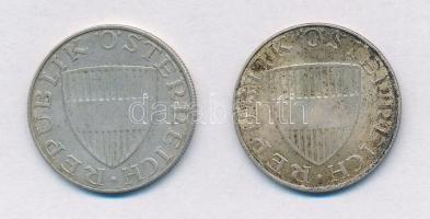Ausztria 1958-1972. 10Sch Ag (2x) T:2,2-
Austria 1958-1972. 10 Schilling Ag (2x) C:XF,VF