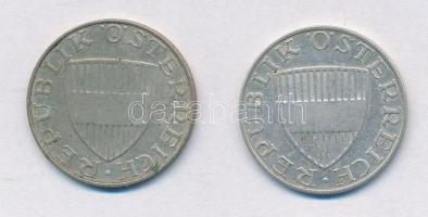Ausztria 1957-1958. 10Sch Ag (2x) T:2,2-
Austria 1957-1958. 10 Schilling Ag (2x) C:XF,VF