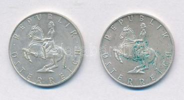 Ausztria 1966-1968. 5Sch Ag (2x) T:2
Austria 1966-1968. 5 Schilling Ag (2x) C:XF