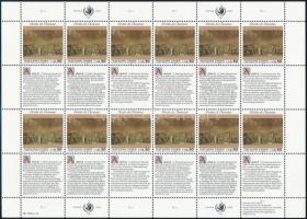 Declaration of Human Rights mini sheet set Emberi jogok nyilatkozata kisív sor